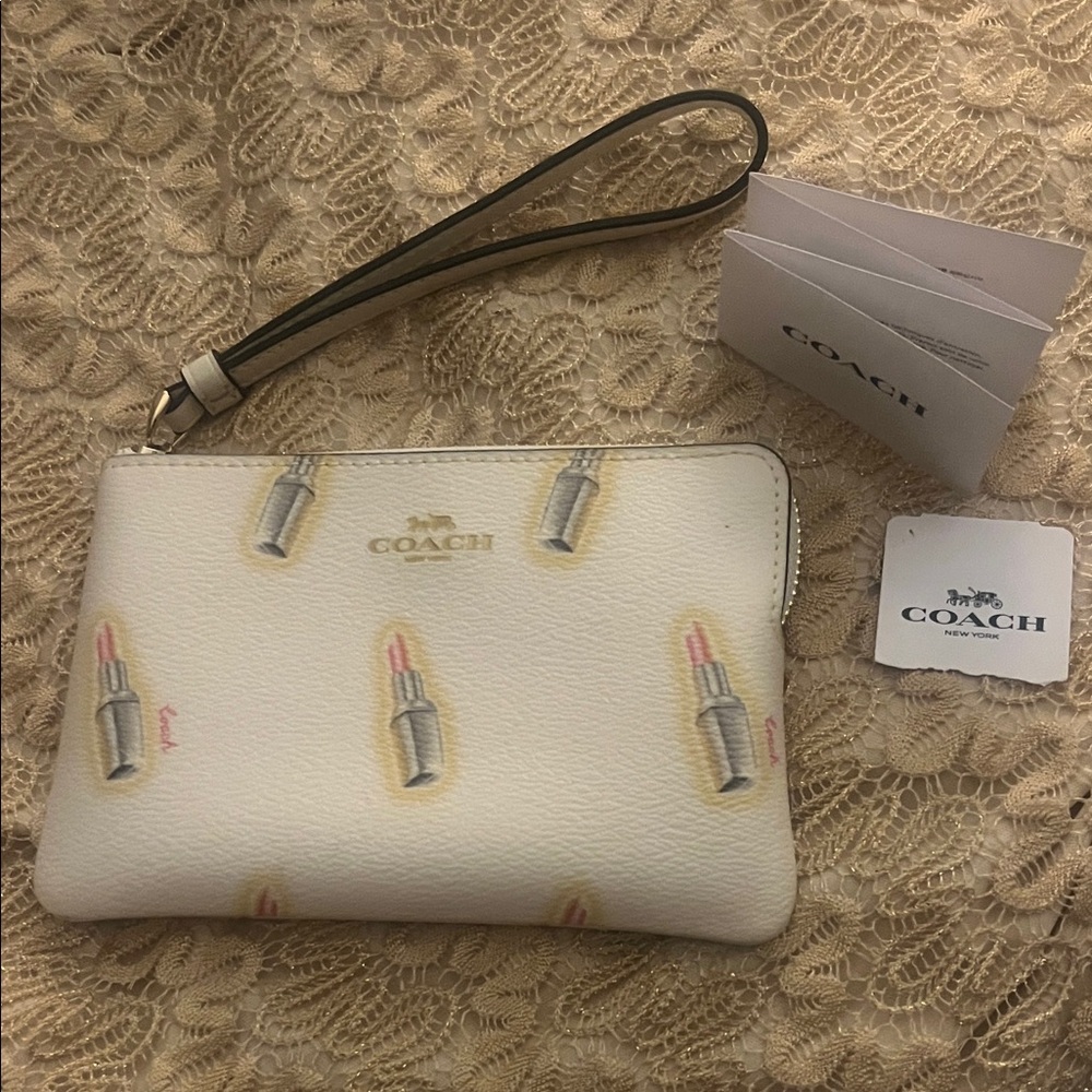 New Coach Wristlet with Lipstick Design